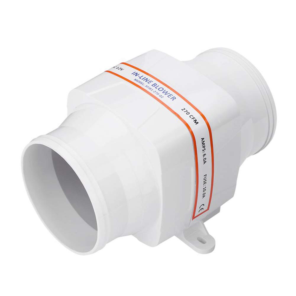High-Performance Marine Air Blower with 6 Fan Blades - Heavy Duty Bilge Ventilation System for Yachts, Boats & Caravans | Perfect for Engine Room Cooling & Cabin Air Circulation