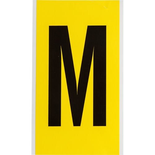 Brady 3470-M 34723 34 Series Indoor Number and Letter Cards - Pack of 20 | Durable Office & Warehouse Labeling for Equipment, Files & Storage Organization