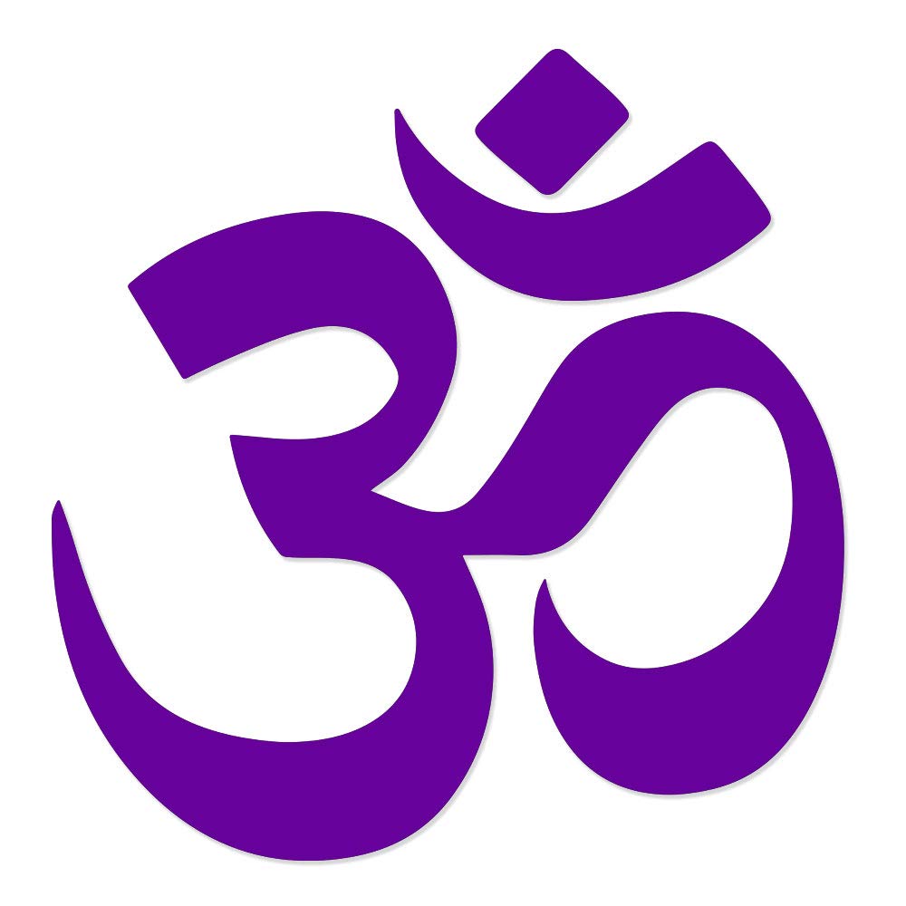 Om Vinyl Decal Sticker for Car, Truck, Glass Window, Laptop & Electronics - 6 Inch Purple - Perfect for Personalizing Vehicles, Home Decor & Tech Accessories