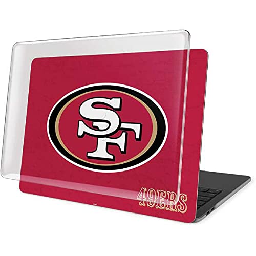 Official NFL San Francisco 49ers Distressed Design Skin & Case for MacBook Pro 16-inch (2019-2020) - Perfect for Work, School & Travel