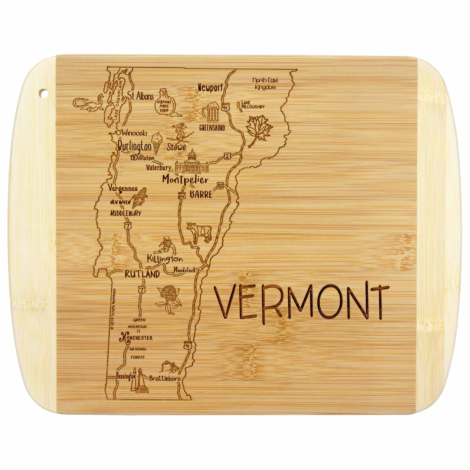 Premium Vermont Maple Wood Cutting Board - 11