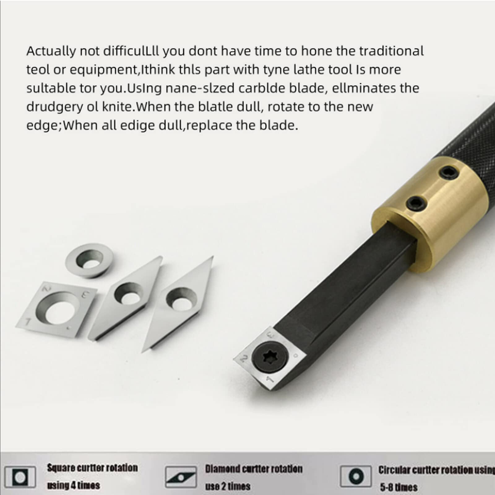 Carbide Wood Lathe Chisels Set - 16-25