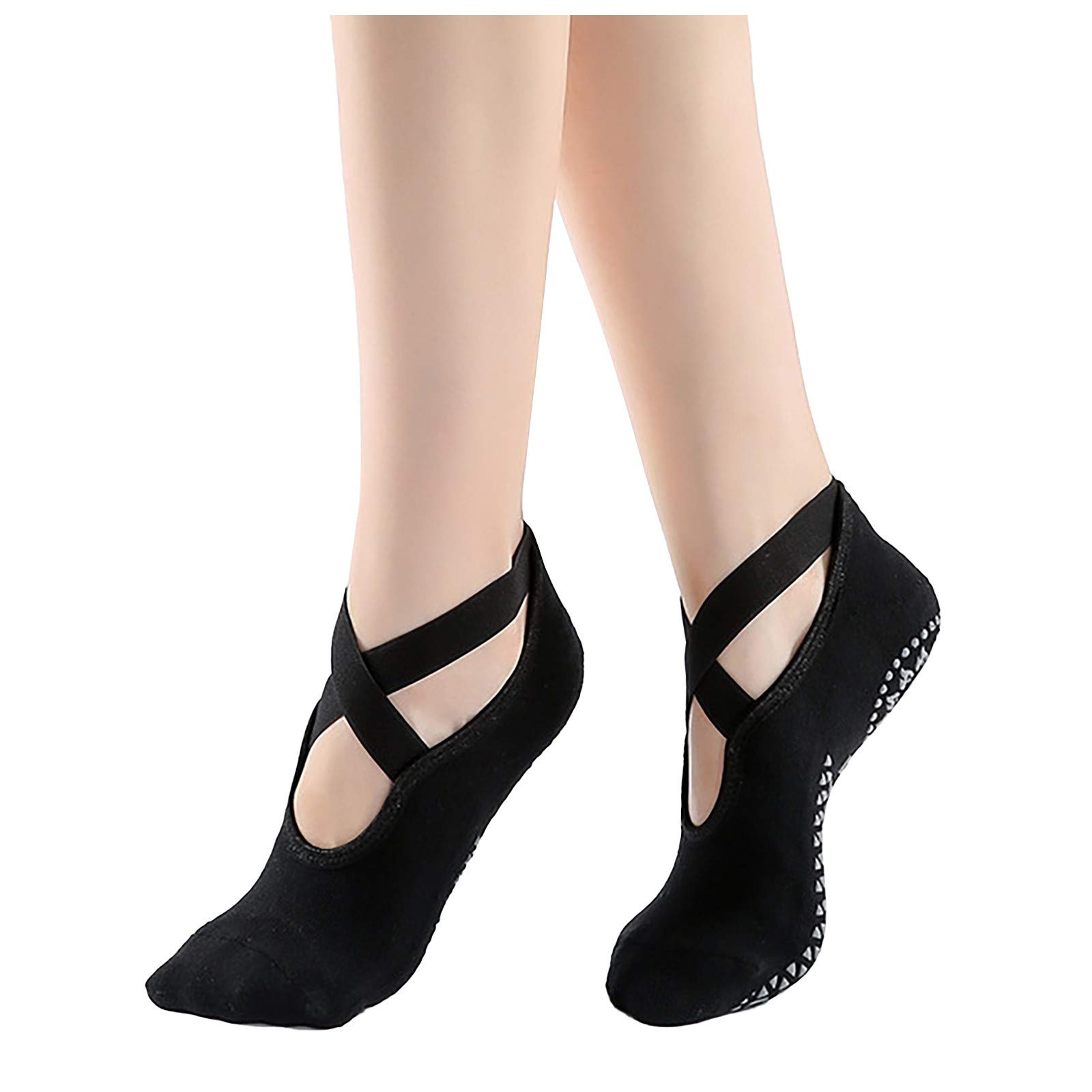 Non-Slip Silicone Grip Yoga Socks for Women - Breathable Dance Socks, Sneaker Liners & Workout Footies - Perfect for Yoga, Pilates, Barre & Home Workouts