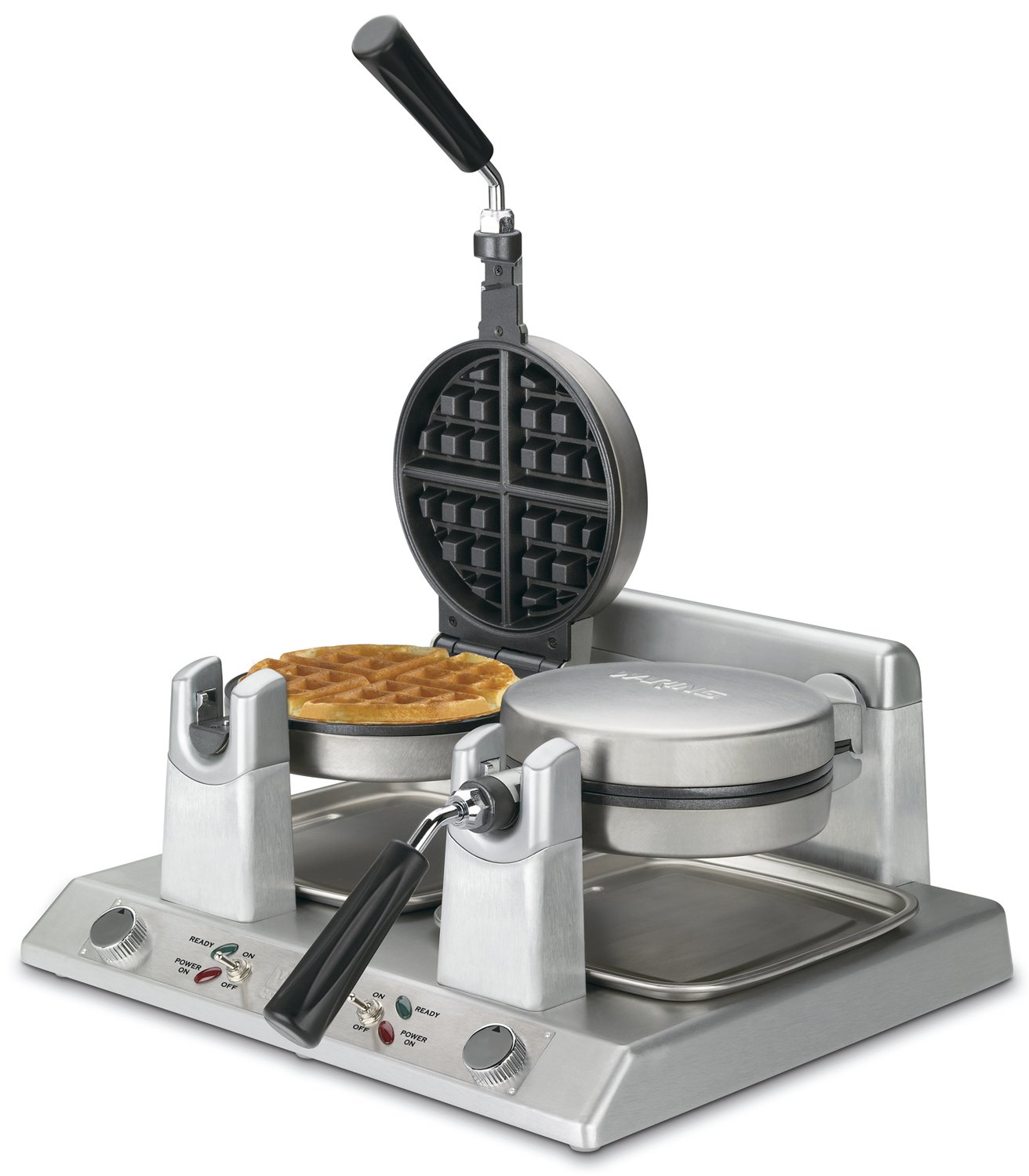 Waring WW250 Commercial Belgian Waffle Maker - 50 Waffles Per Hour - Perfect for Restaurants, Cafes & Breakfast Catering