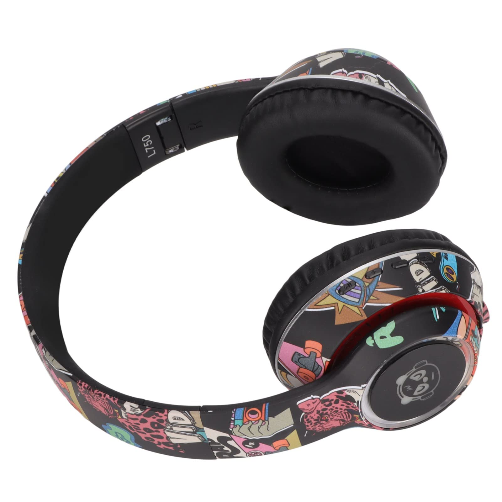 Wireless LED Gaming Headset with Colorful RGB Lights - Low Latency Bluetooth 5.0, Noise Cancelling Mic for PC/PS4/Xbox - Perfect for Competitive Gaming & Streaming (Black)