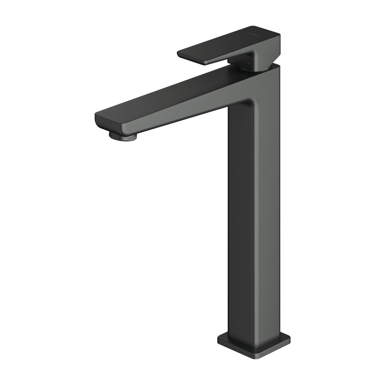 Omnires PM7412GR Tall Bathroom Sink Faucet in Graphite Finish - Perfect for Modern and Luxury Bathroom Designs