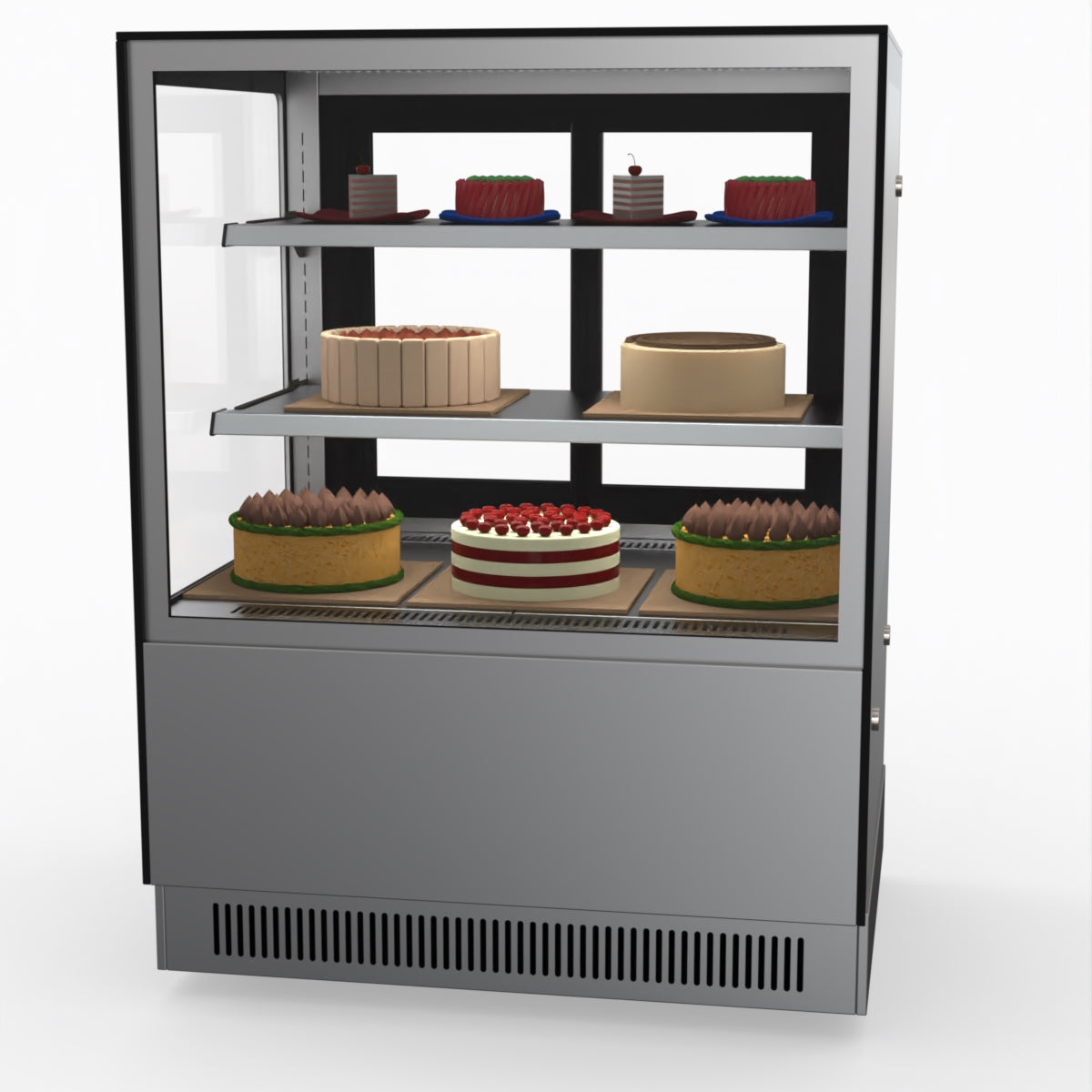 Bonvue Modern 2-Tier Acrylic Cake Stand with Non-Slip Base - Perfect for Dessert Displays, Wedding Cakes, Buffet Serving, and Kitchen Counter Decor