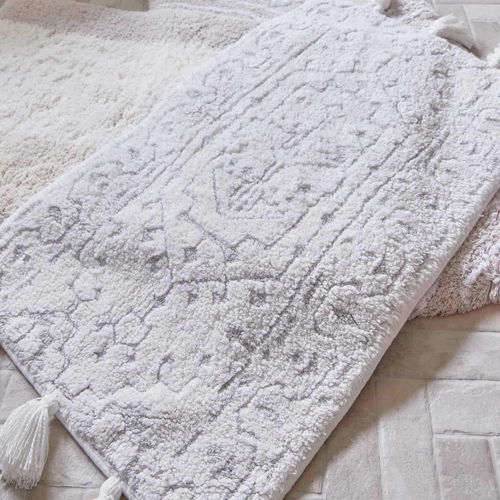 Soft Plush Bath Mat for Bathroom - Non-Slip Absorbent Memory Foam Floor Rug - Cozy Home Decor for Shower, Tub & Vanity Area (Arden Collection)