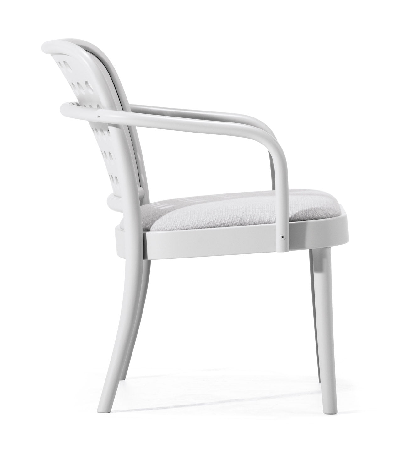 822 Bentwood Lounge Armchair with Upholstered Seat by Ton - Mid-Century Modern Accent Chair for Living Room, Bedroom & Office Decor