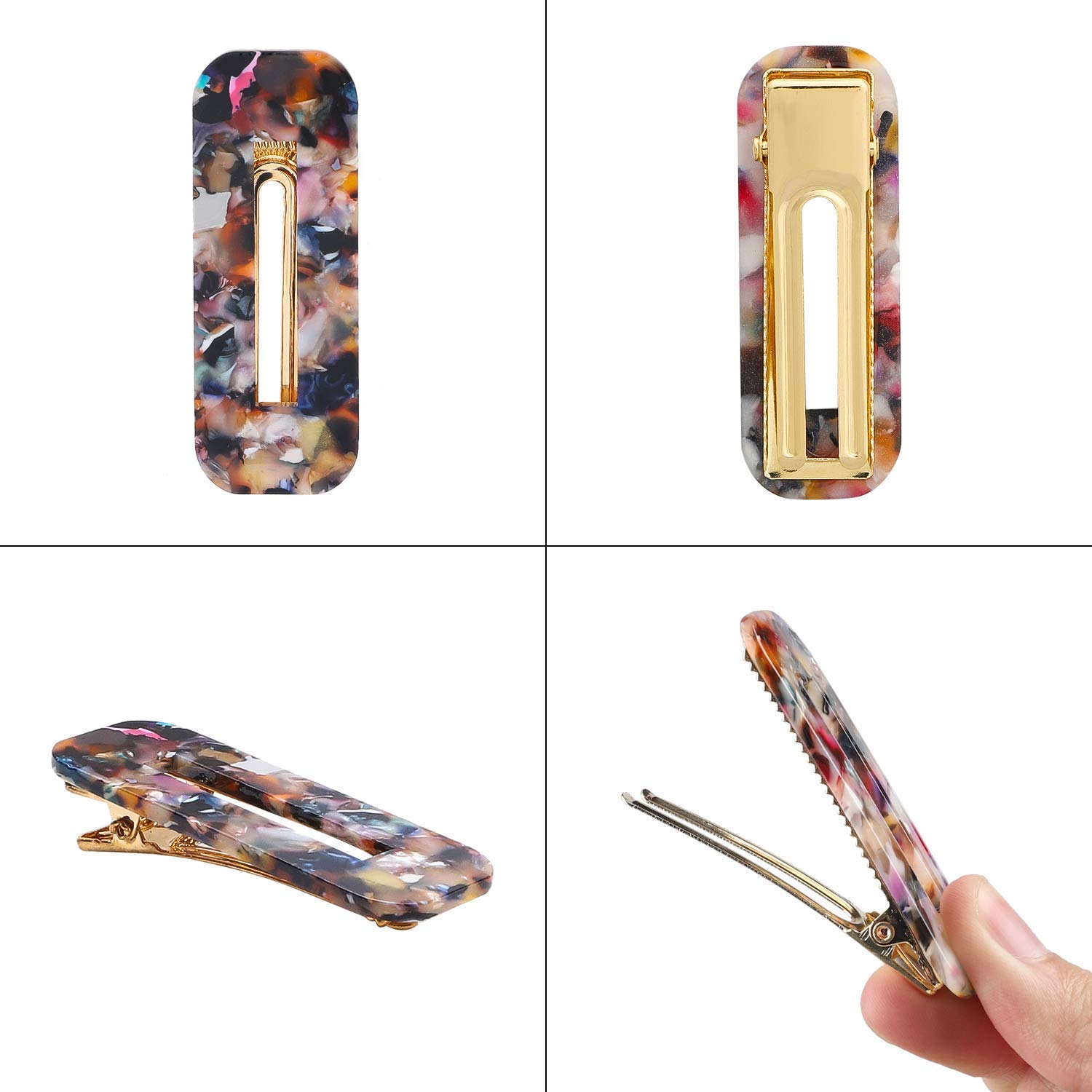 6pcs Duckbill Hair Clips for Women & Girls - Hair Barrettes for Styling