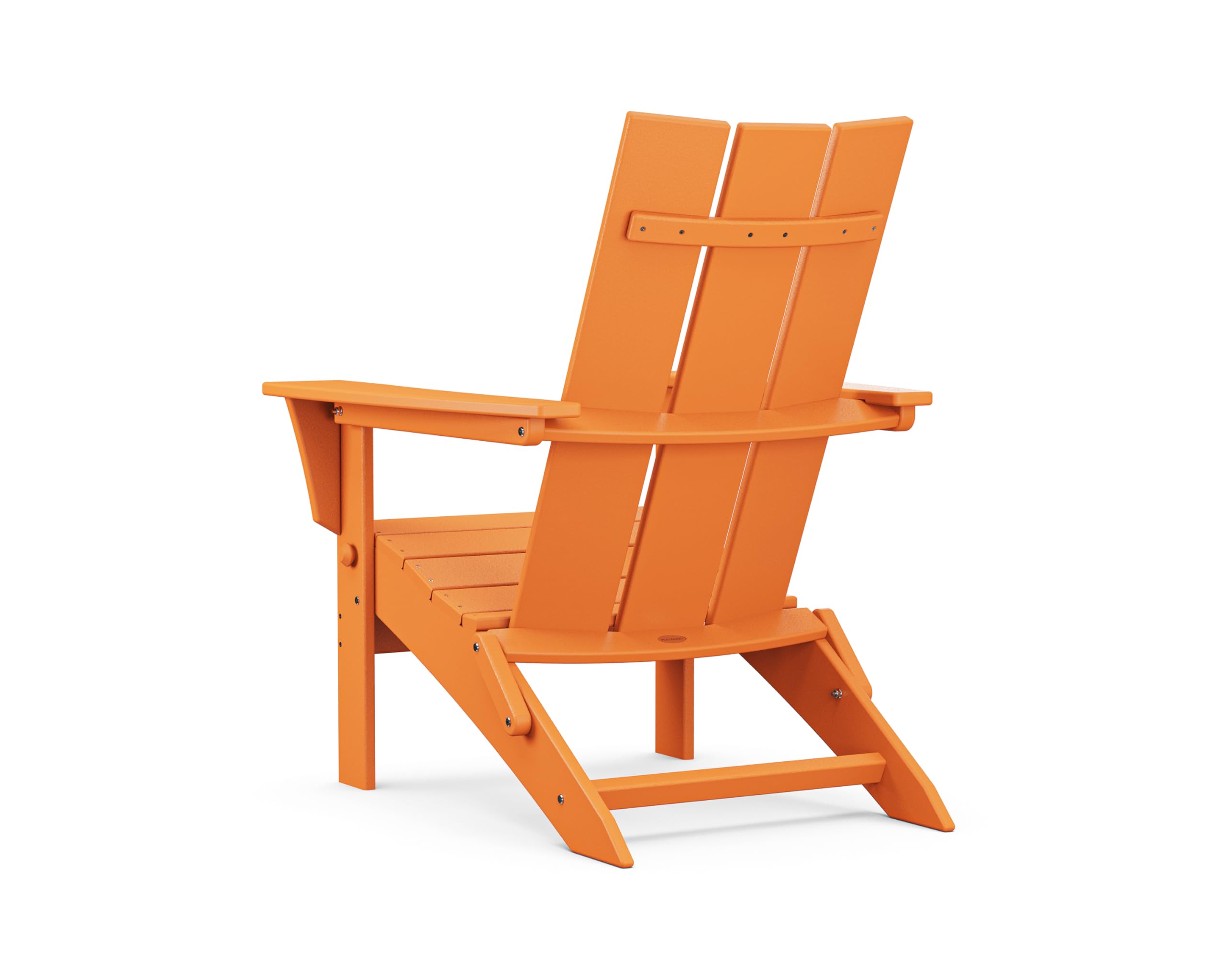 POLYWOOD Modern Folding Adirondack Chair - Durable Outdoor Furniture for Patio, Garden, Poolside & Backyard Relaxation