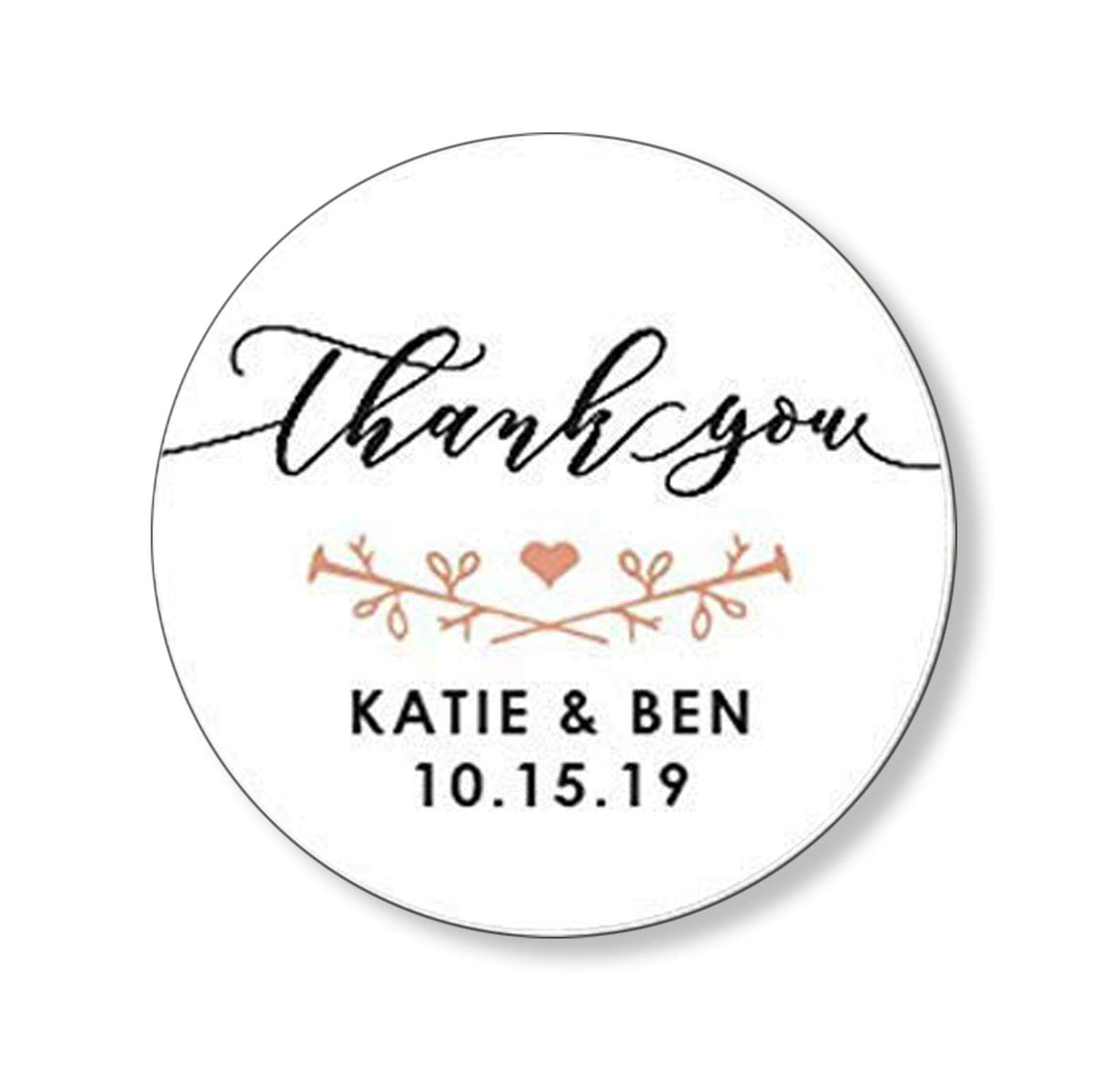 Elegant Calligraphy Thank You Stickers for Weddings & Baby Showers - Waterproof Favor Labels for Gifts, Invitations & Party Decor - Perfect for DIY, Scrapbooking & Event Favors (F9:16)