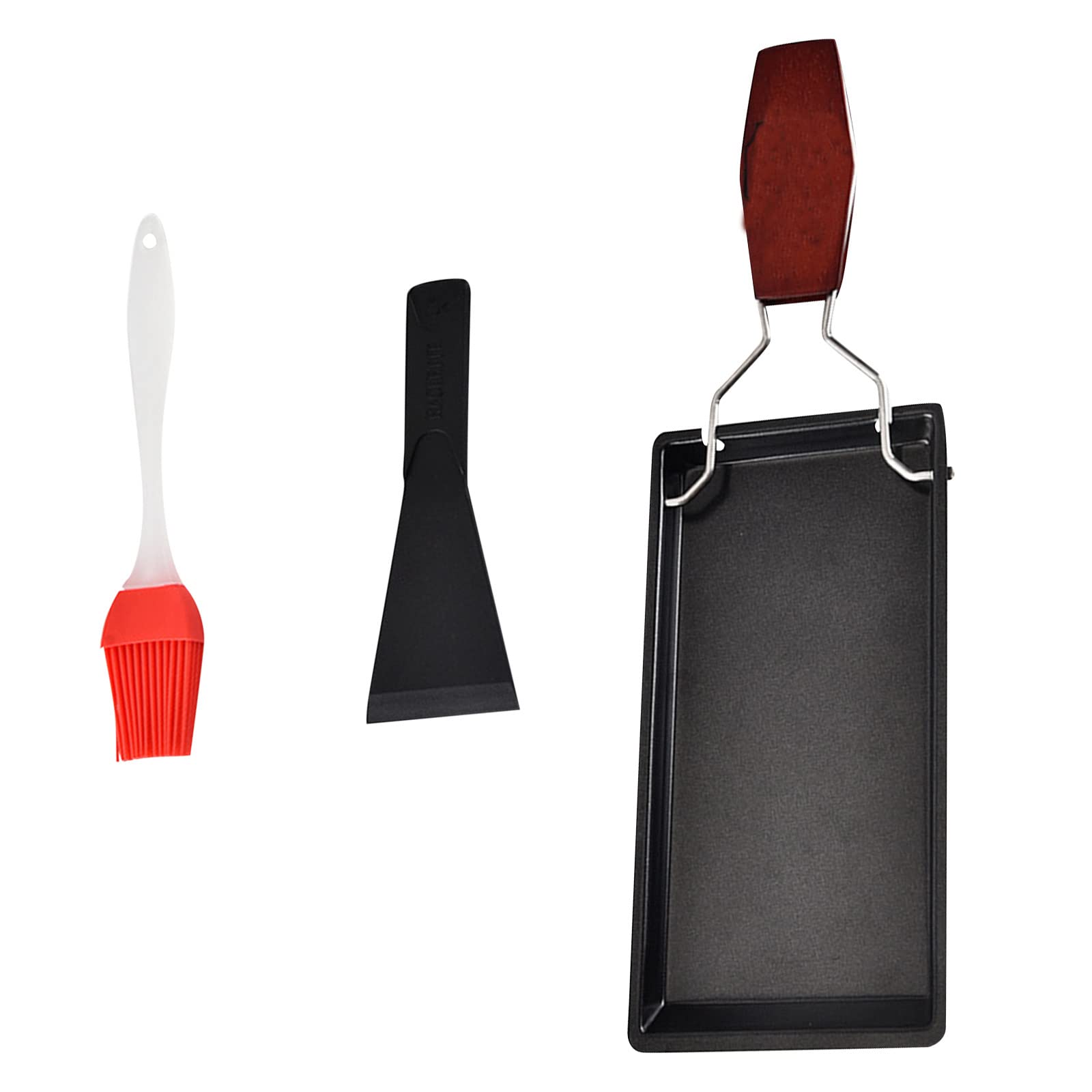 Non-Stick Wooden Mini Cheese Tray with Solid Handles - Perfect for BBQ, Baking, Serving Bread & Cheese - Ideal for Kitchen, Dining & Bar Use