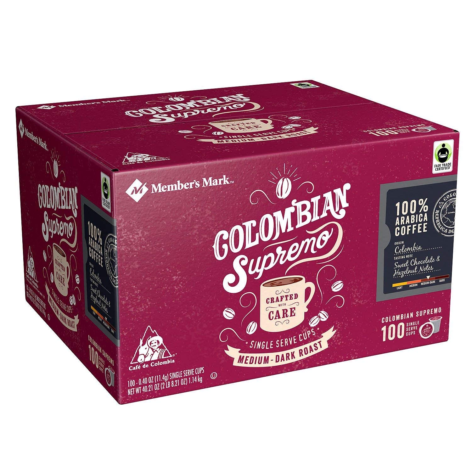 Premium 2-Pack Colombian Supremo Coffee Beans, 40.56oz (1.15kg) - 100% Arabica, Medium Roast - Perfect for Home Brewing, Office Use & Gifts