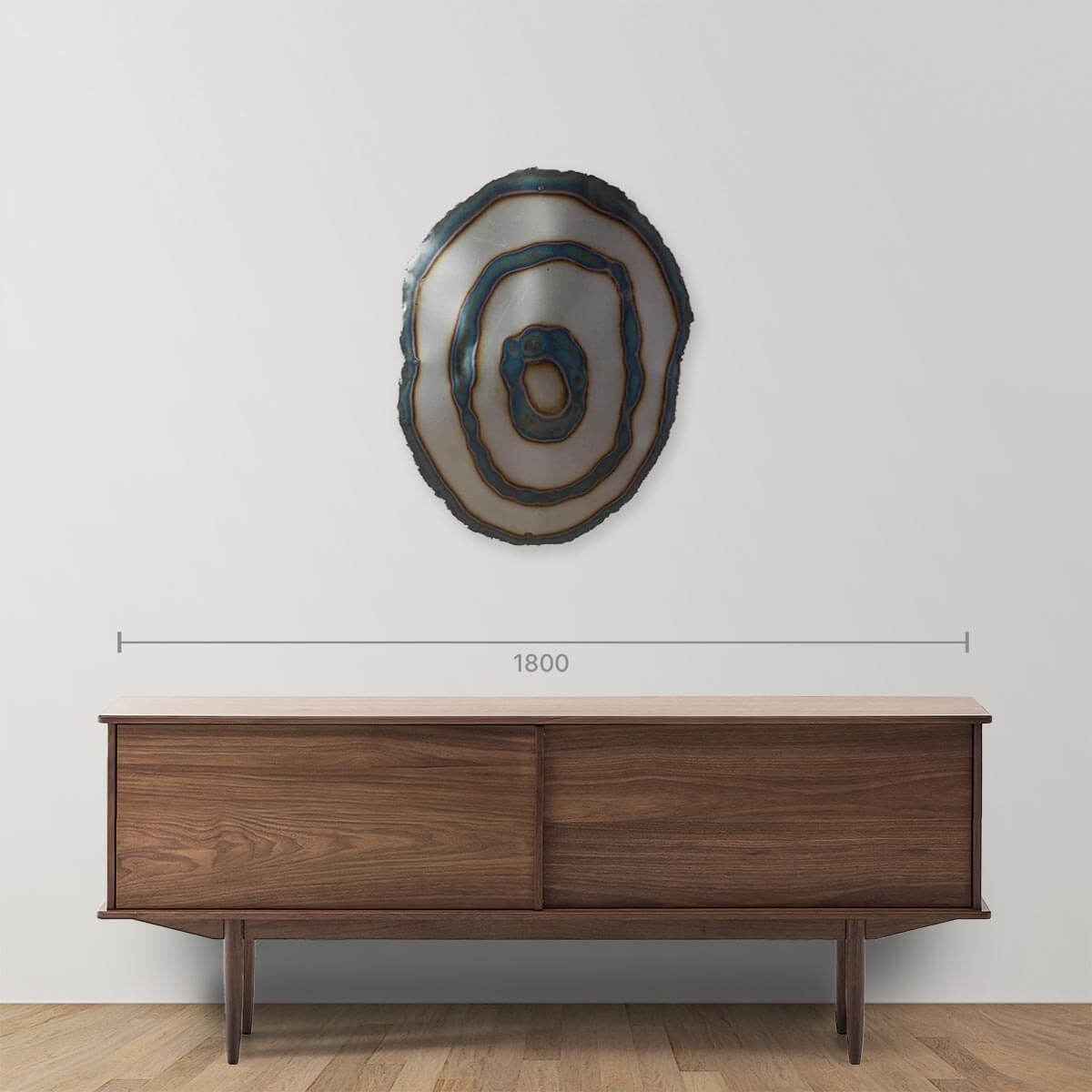 Galaxy Stainless Steel Sculpture - Modern Space-Themed Art for Home & Office Decor | Perfect for Living Room, Bedroom, or Gift