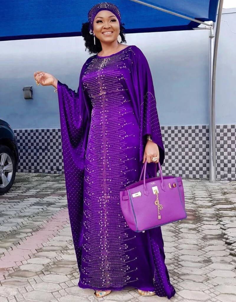 Stylish African Kaftan Dress for Women - Plus Size Flowy Maxi Dress with Vibrant Prints - Perfect for Beach Vacations, Summer Parties & Cultural Events