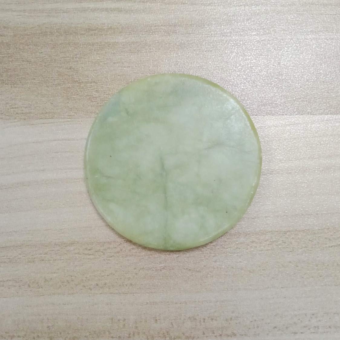 2 Inch Round Eyelash Extension Glue Palette - Jade Stone Wide Glue Tray for Professional Eyelash Application | Perfect for Lash Artists & DIY Makeup | Salon & Home Use Beauty Tool