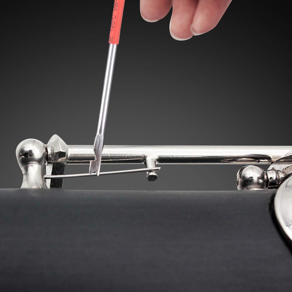 Professional 2-Pack Woodwind Repair Spring Hook Tool for Saxophone, Clarinet, Oboe, Flute & Bassoon - Essential Instrument Maintenance Kit for Musicians & Repair Technicians - Perfect for Home, Studio & Band Repairs
