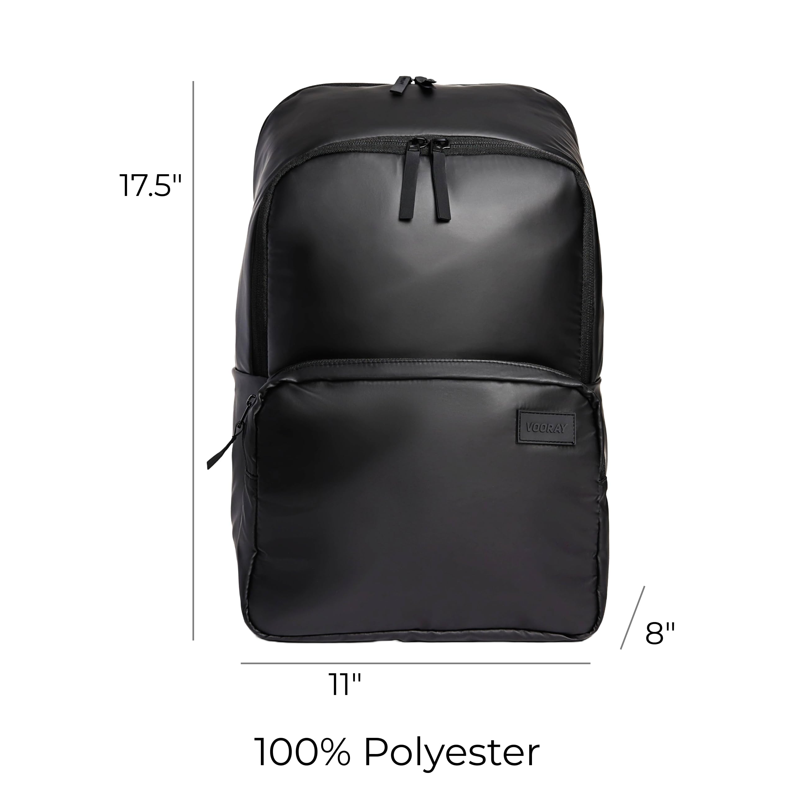 VOORAY 25L 2nd Avenue Backpack - Large Durable Travel Backpack for Gym, Sports, Hiking & Work | Water-Resistant Laptop Backpack with USB Charging Port