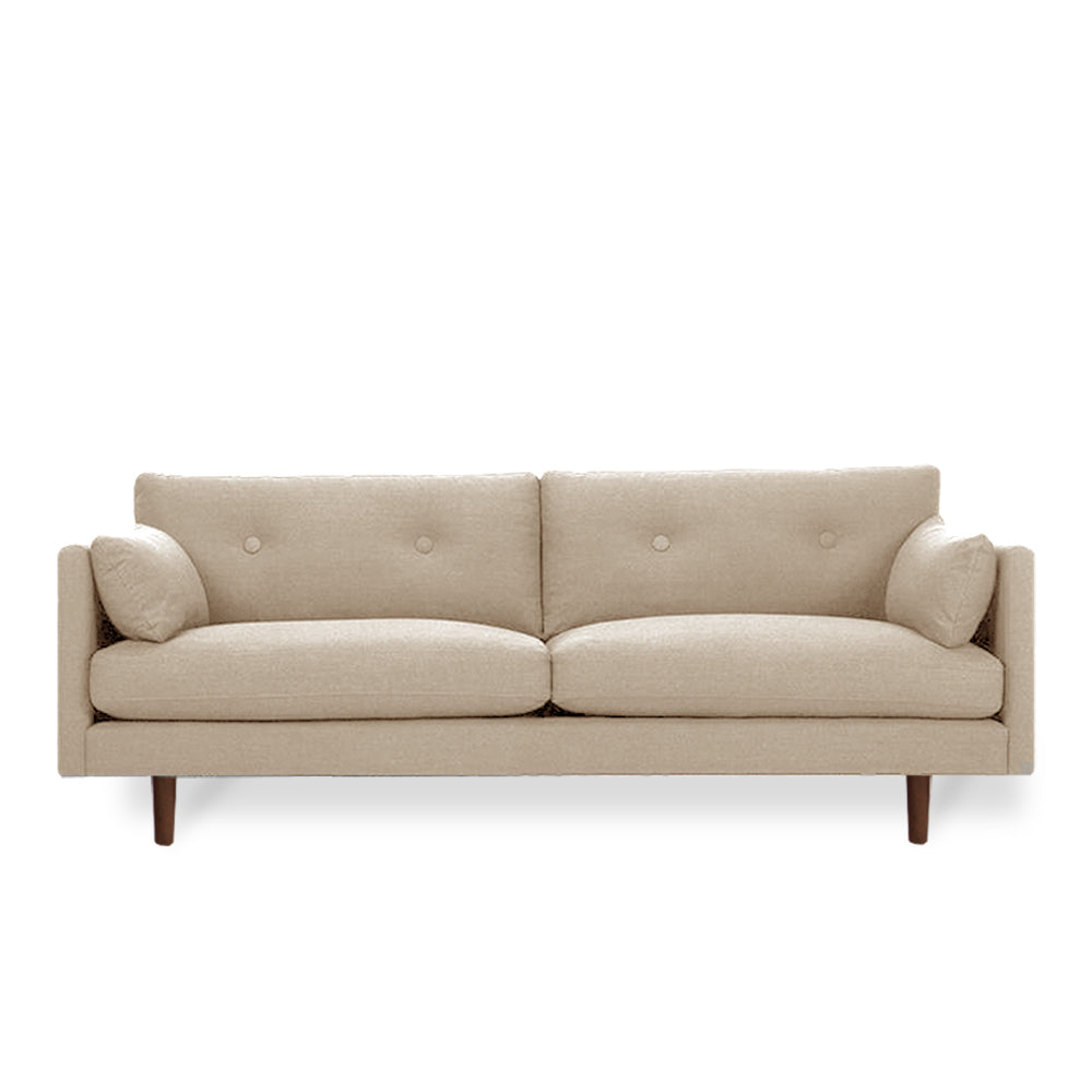 Londale 3-Seater Sofa - Modern Fabric Couch for Living Room, Comfortable Sectional Sofa Bed for Small Spaces - Perfect for Apartments, Dorms & Home Theater Seating