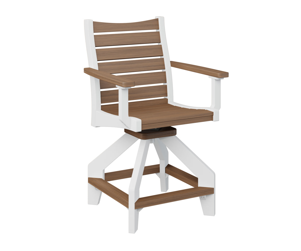 Antique Mahogany on White