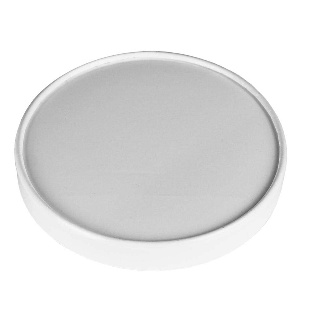 250-Count 64 oz Paper Non-vented Lids for To-Go Containers | Heavy Duty Glossy Finish | Perfect for Frozen Desserts, Ice Cream, Milkshakes & Takeout Food Storage