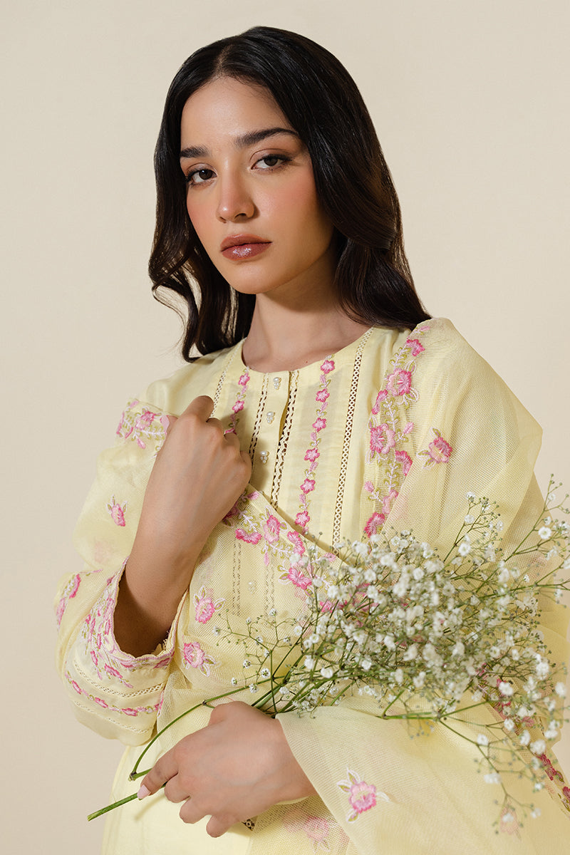 Lime Green 2-Piece Outfit (Shirt & Dupatta) for Women - Elegant Ethnic Wear for Festivals, Weddings & Special Occasions