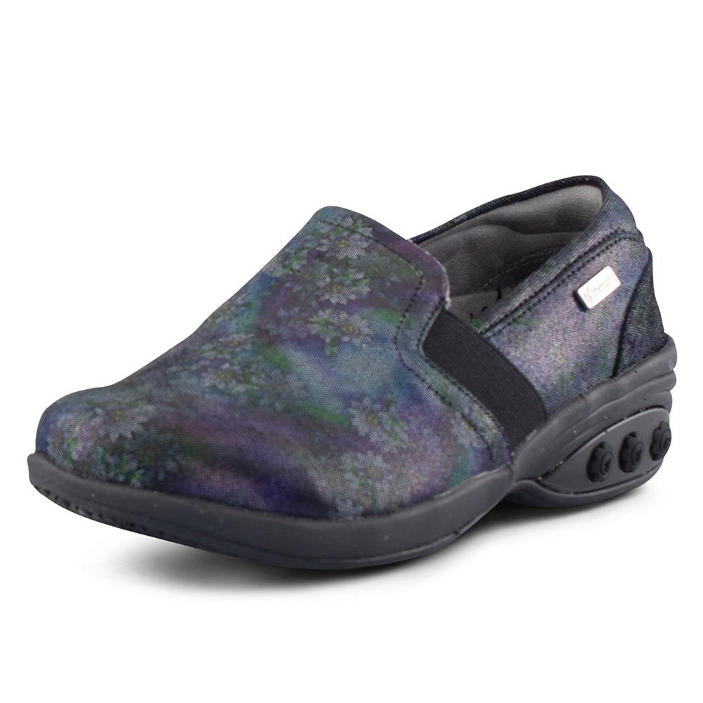 Annie Limited Edition Women's Slip Resistant Leather Slip On Shoes - Comfortable Non-Slip Loafers for Work, Nursing & Casual Wear
