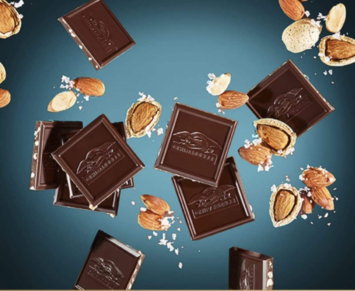 Ghirardelli Dark Chocolate Variety Pack - Sea Salt Caramel, Intense Dark, Raspberry for Gifts & Desserts