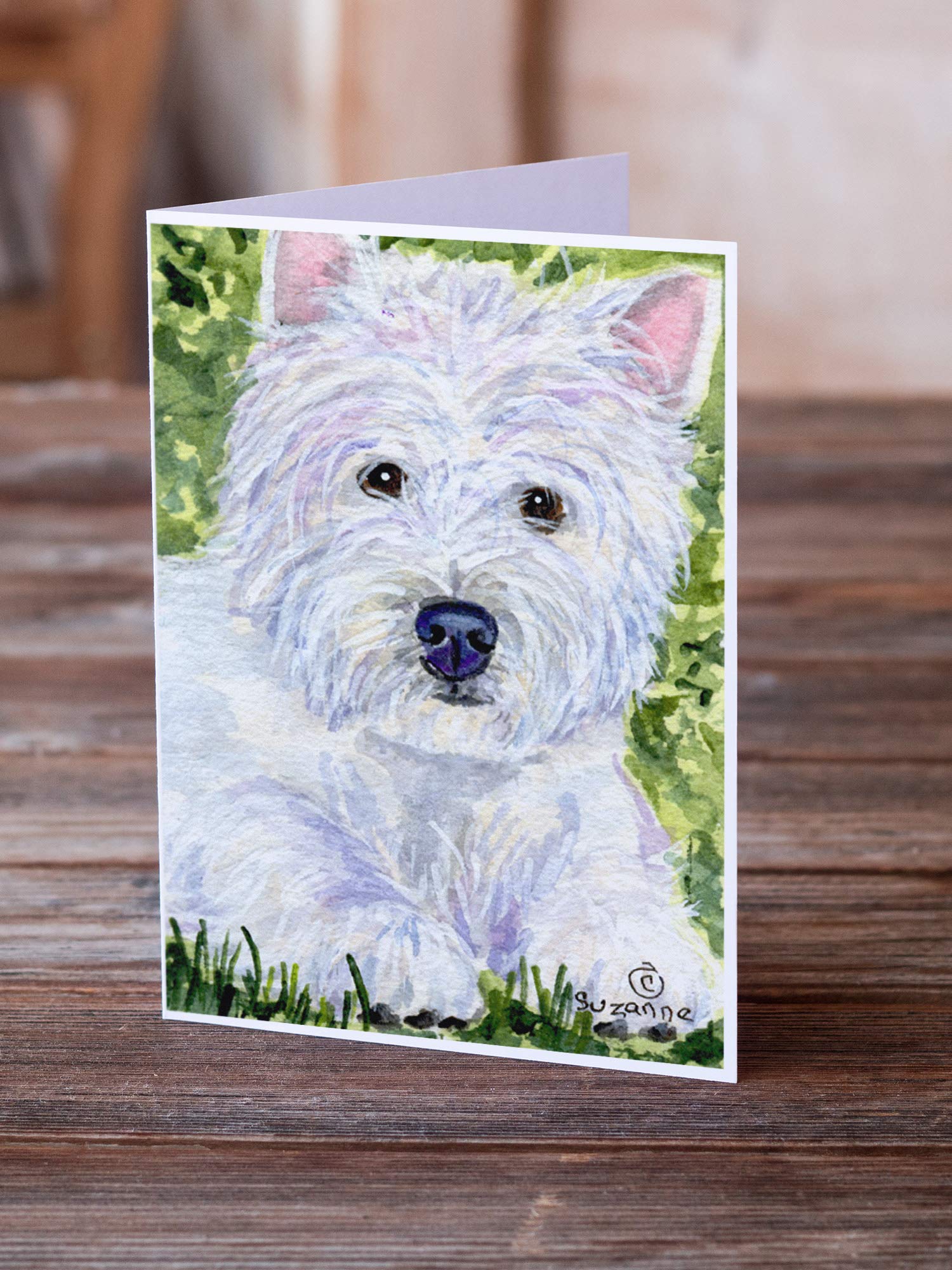 Westie Greeting Cards Pack of 8 - Blank A7 Note Cards (5x7) with Envelopes - Whimsical Dog Themed Stationery for Birthdays, Thank You Notes & Special Occasions