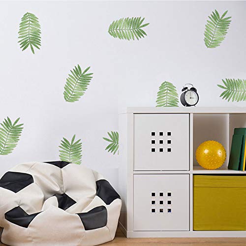 42 Pcs Tropical Leaf Wall Stickers - Removable Mimosa Plant Decals for Home Decor | Perfect for Bedroom, Nursery, Kids Room, Classroom & Office Decorations
