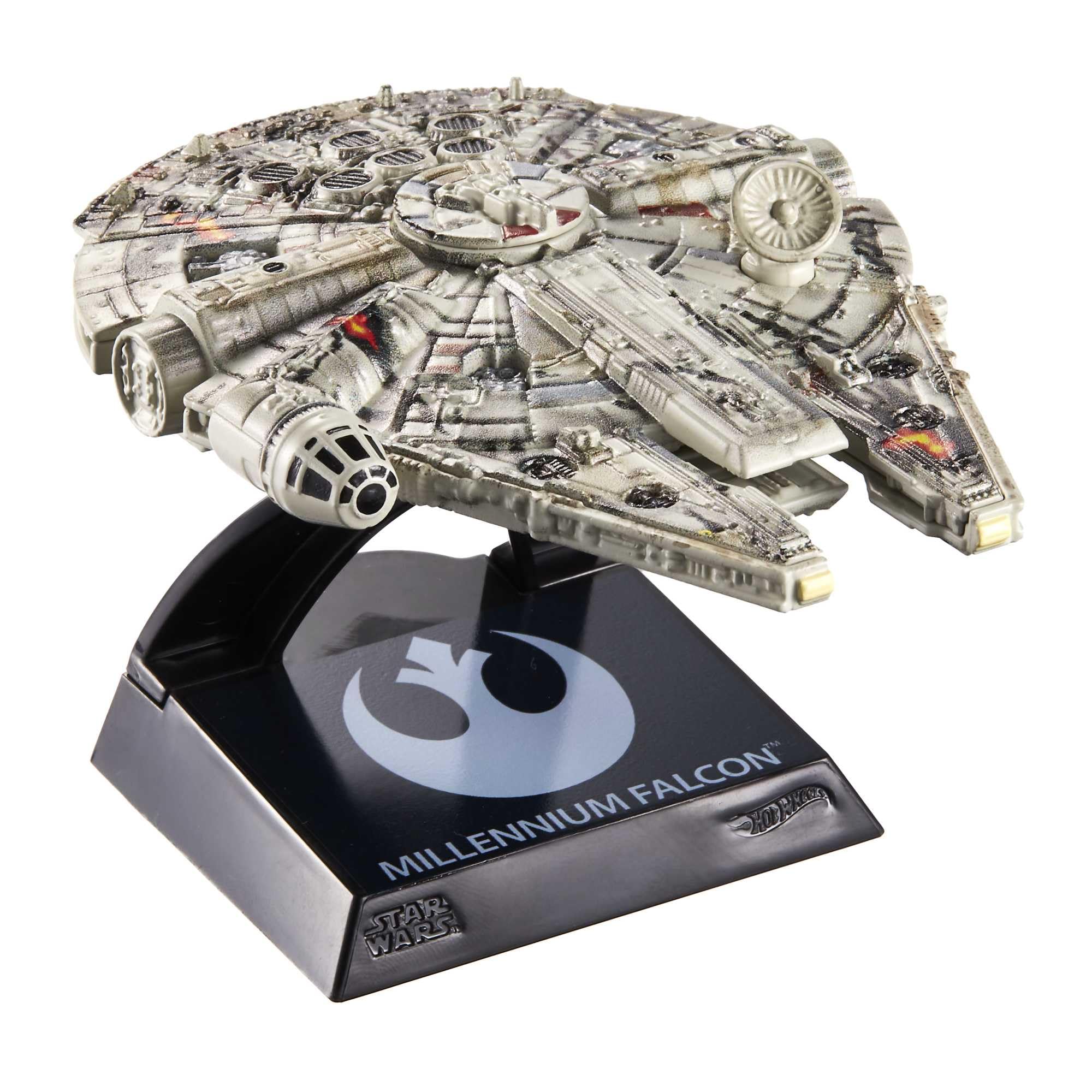 Hot Wheels Star Wars Millennium Falcon Die-Cast Collectible Vehicle - Perfect for Display, Gifts & Star Wars Fans Collection