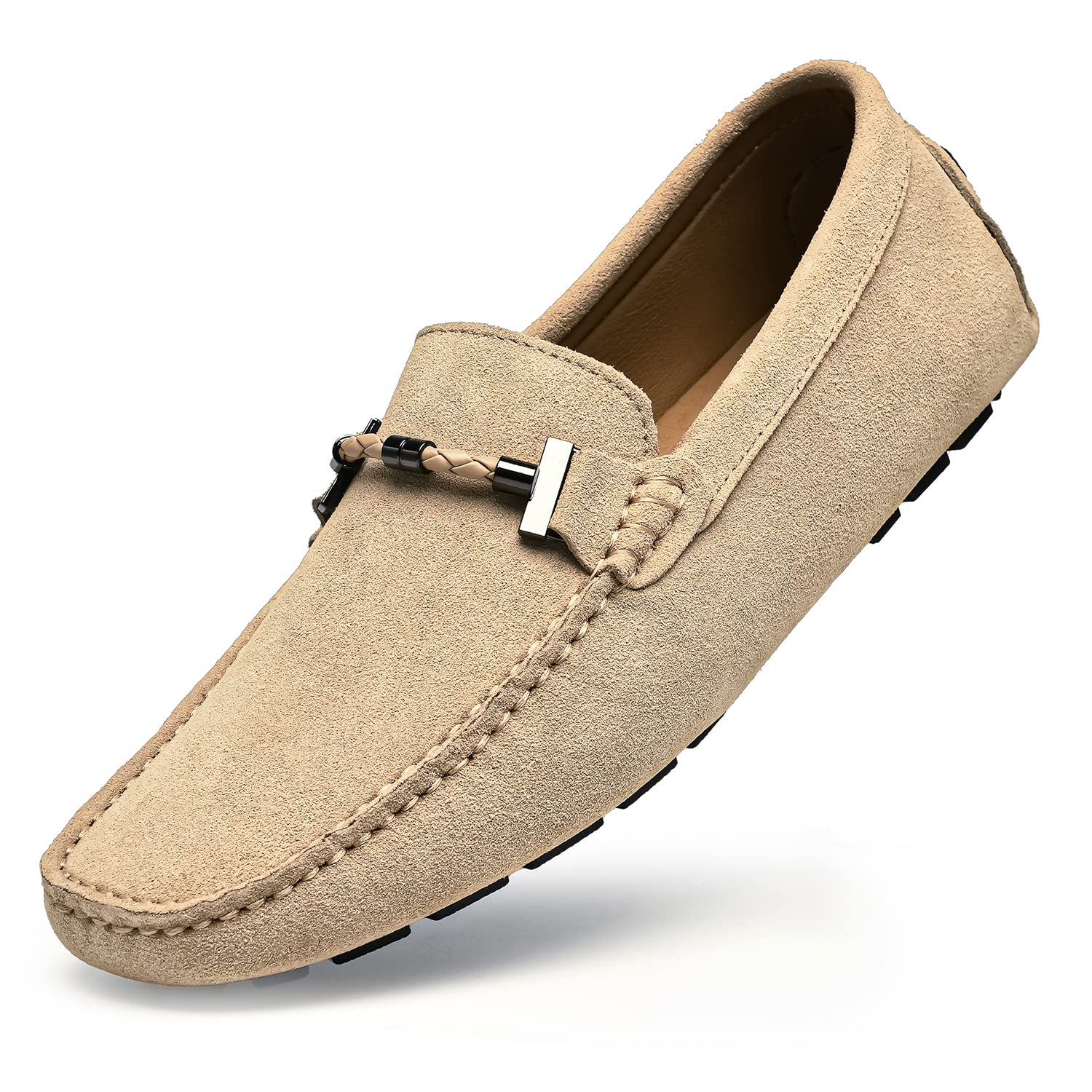 Go Tour Men's Penny Loafers - Comfortable Moccasin Driving Shoes for Men | Slip-On Casual Boat Shoes for Work, Travel & Daily Wear