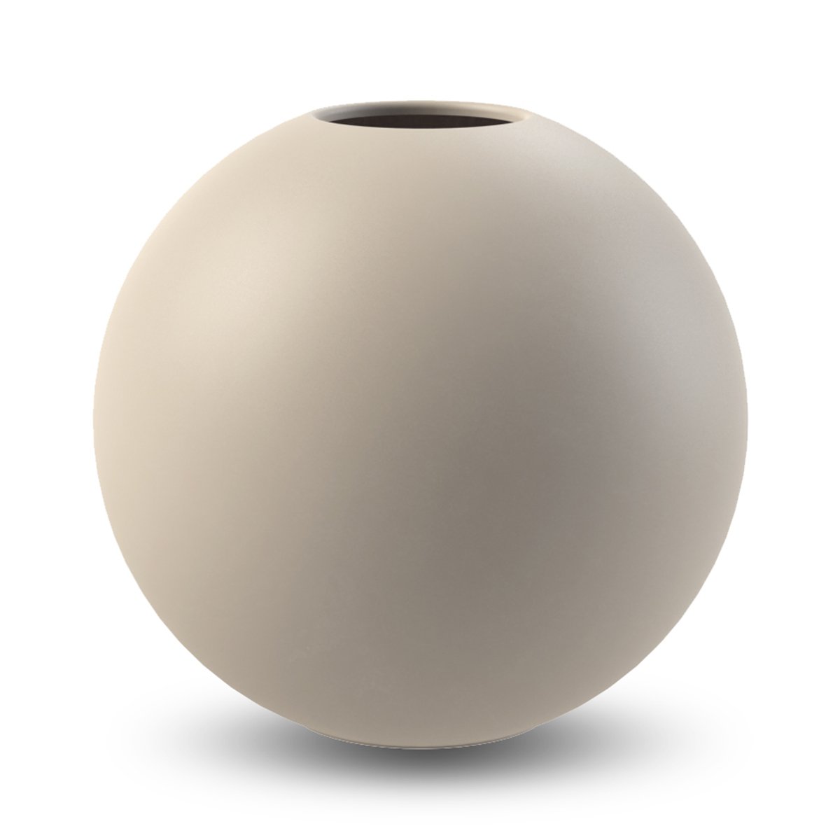 20cm Sand Colored Ball Vase - Modern Decorative Glass Vase for Home, Office & Wedding Centerpieces - Perfect for Flowers, Candles & Table Decor