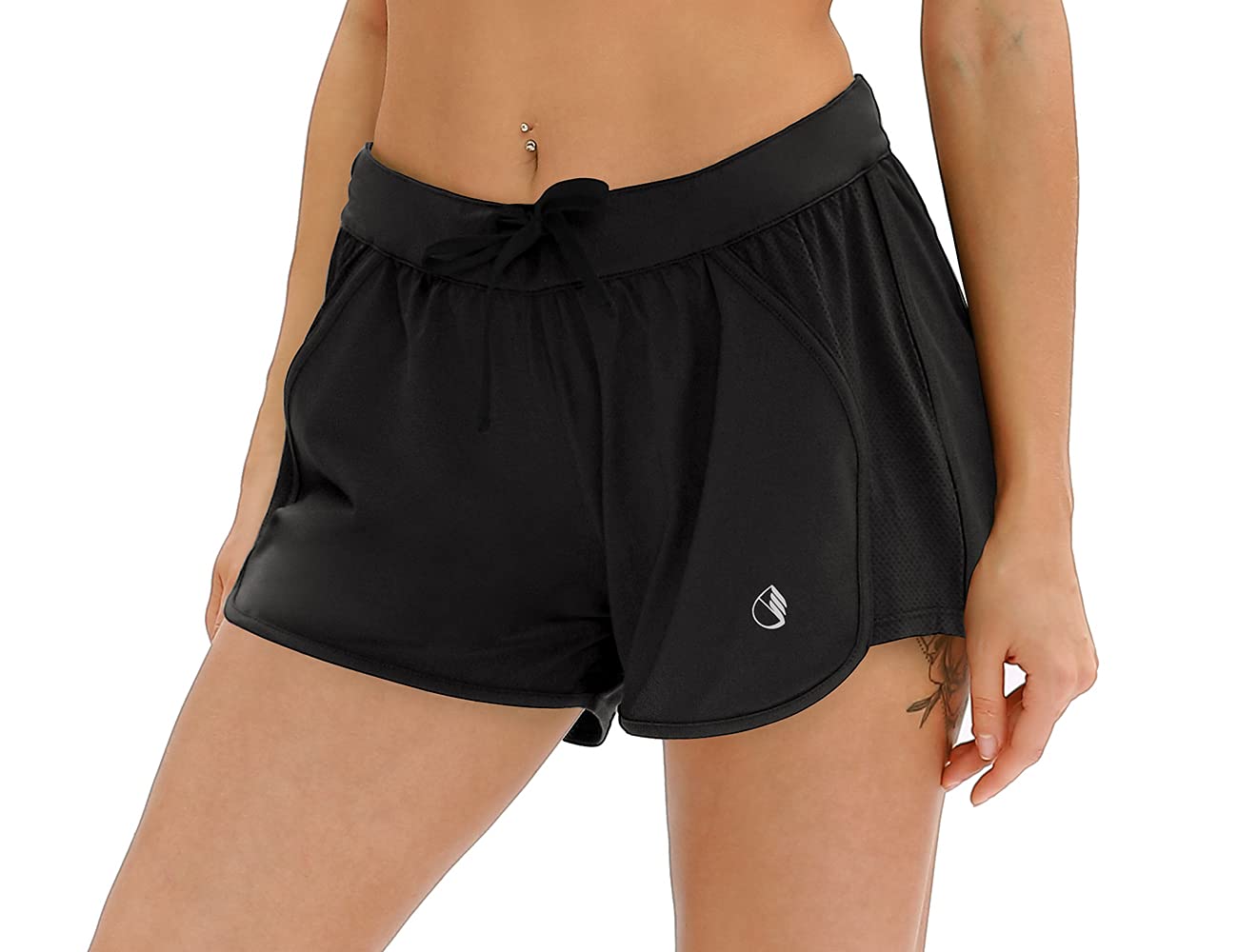 ICY ZONE Women's Workout Shorts - High Waist Athletic Running Yoga Shorts for Women | Perfect for Gym, Running, Yoga & Active Lifestyle