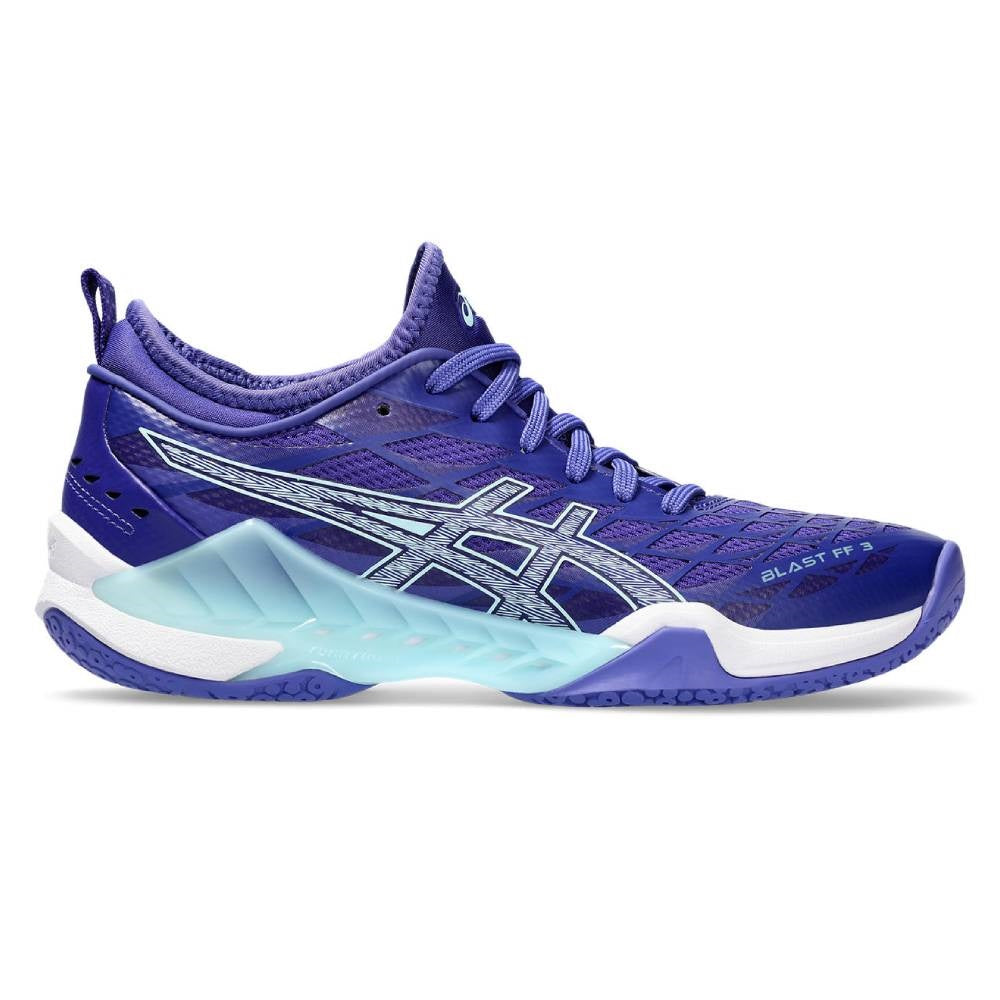 ASICS Blast FF 3 Women's Volleyball Shoes - Lightweight Indoor Court Sneakers for Women (Eggplant/Aquamarine) | Perfect for Volleyball, Badminton & Squash Games | Non-Marking Rubber Sole for Gym & Sports Courts