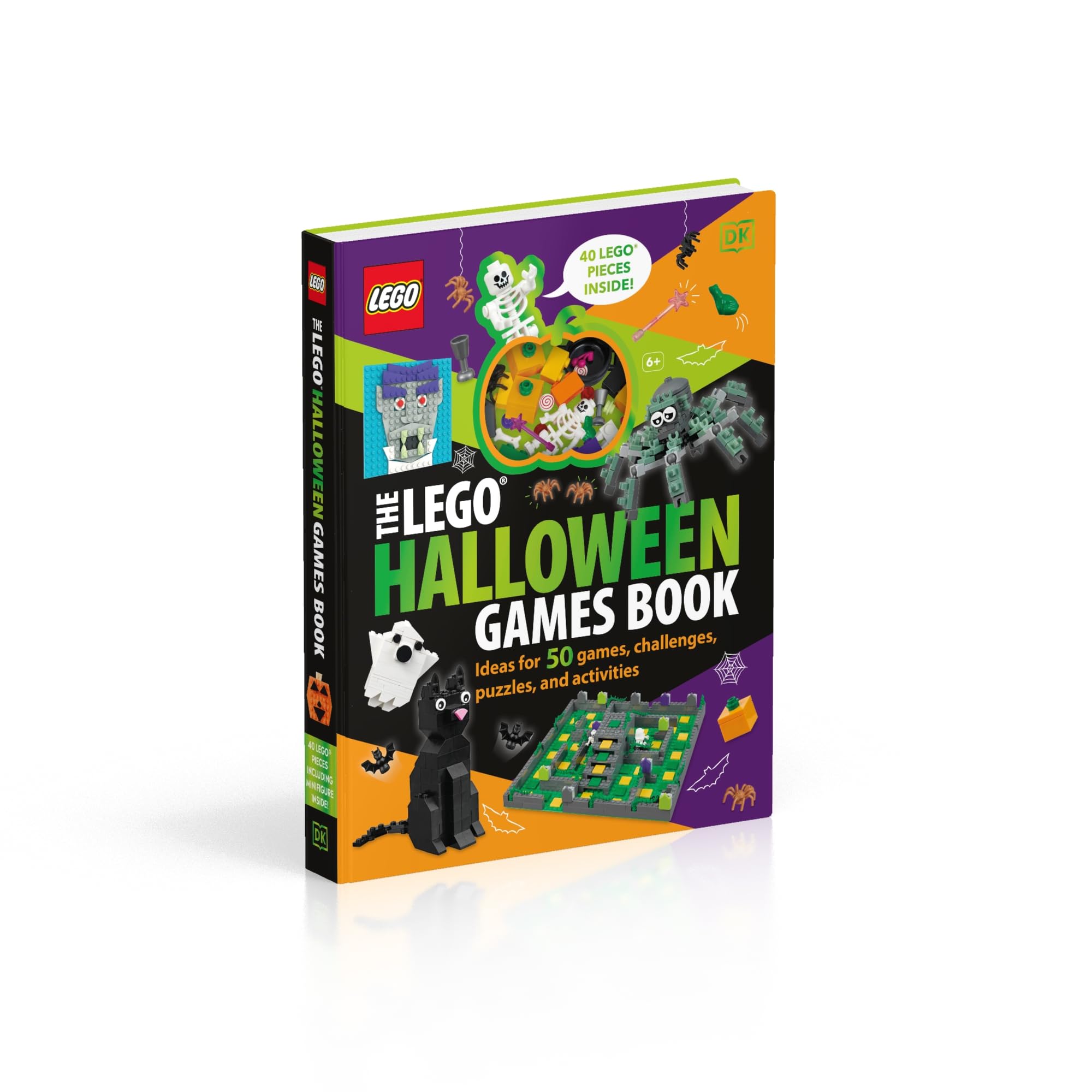 LEGO Halloween Games Book: 50 Fun Games, Challenges, Puzzles & Activities for Kids - Perfect for Halloween Parties & Family Game Nights