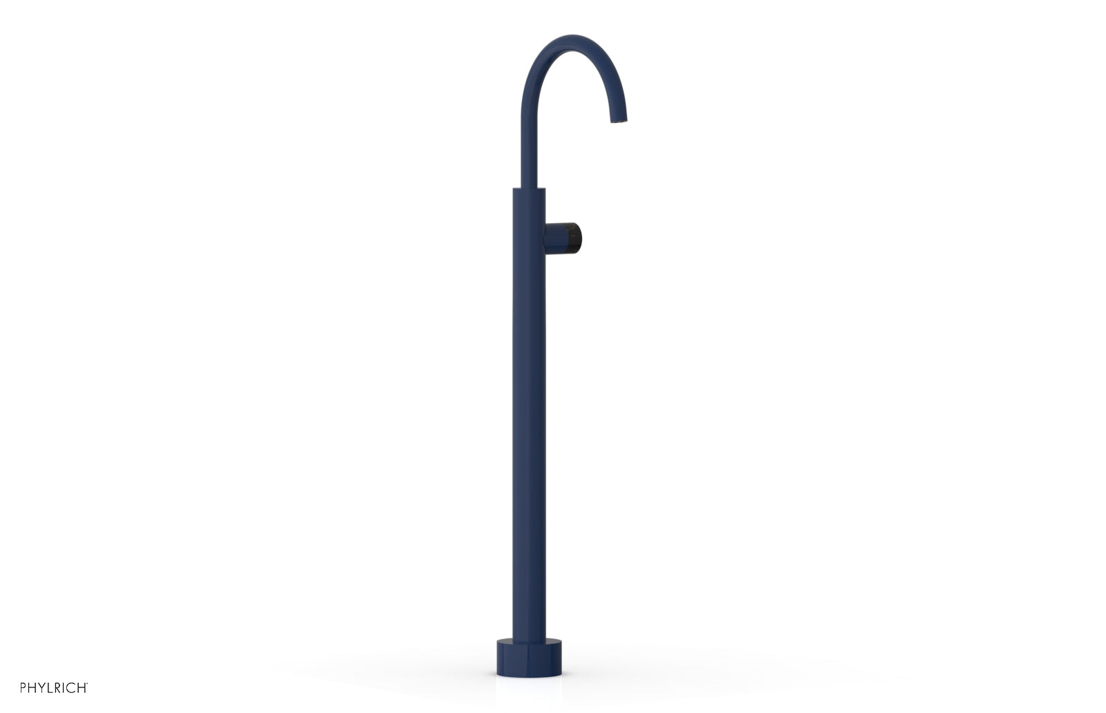 Premium BASIC II Tall Floor Mount Tub Filler with Elegant Marble Handle - Model 230 47 02 - Perfect for Modern Bathrooms & Luxury Spa Retreats