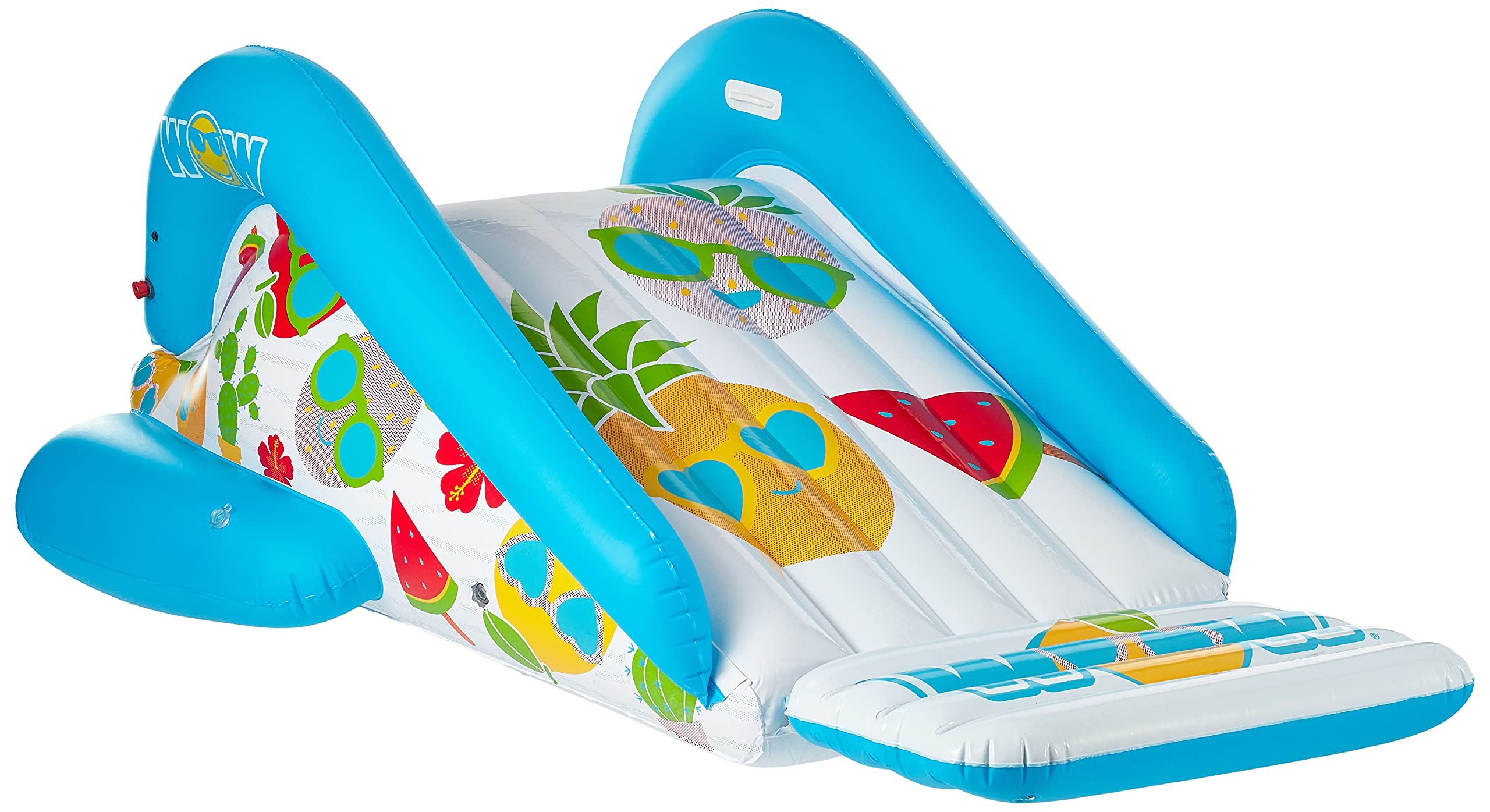 WOW Sports Fruit Fun Soaker Sprinkler Inflatable Pool Slide - Summer Water Play Toy for Kids, Backyard Swimming Pool Accessories, Outdoor Splash Pad & In-Ground Pool Fun