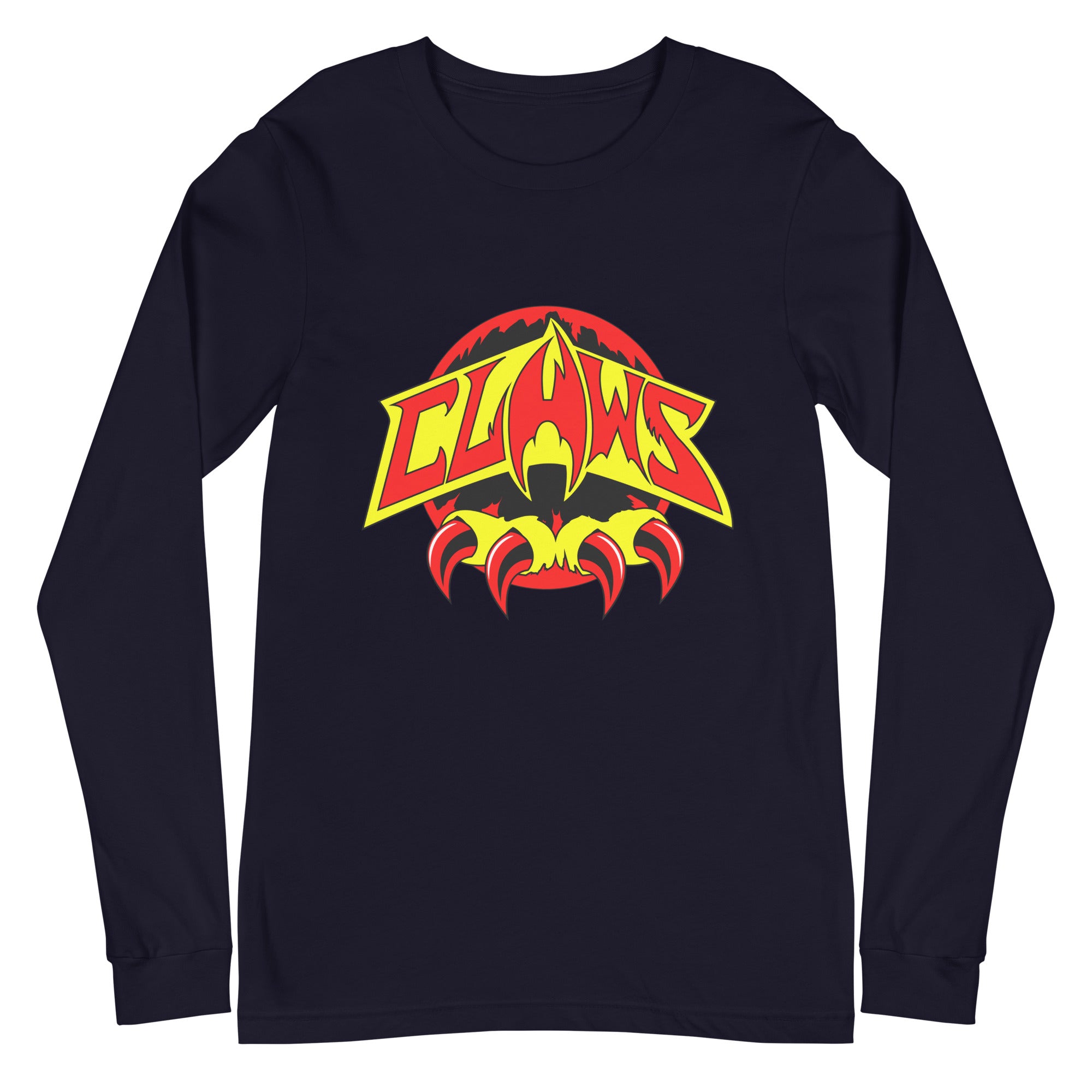 Zoo Jitsu Fighters CLAWS Logo Unisex Long Sleeve T-Shirt | Animal Martial Arts Graphic Tee for Men & Women | Perfect for Training, Gyms & Casual Streetwear
