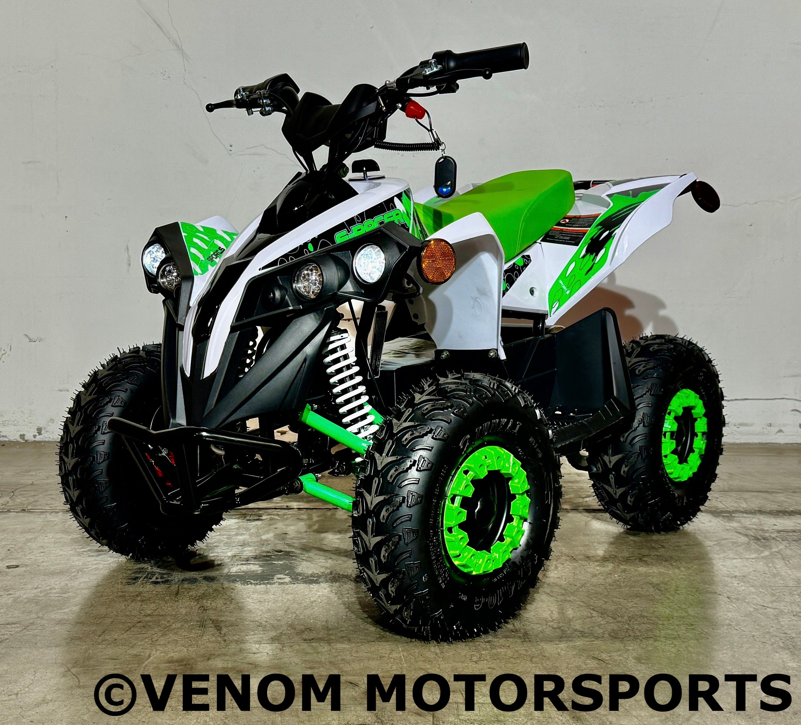 Venom E Racer 1000W 36V Electric ATV for Adults - Off-Road Adventure, Hunting & Farm Work - Powerful All-Terrain Vehicle with Long Battery Life