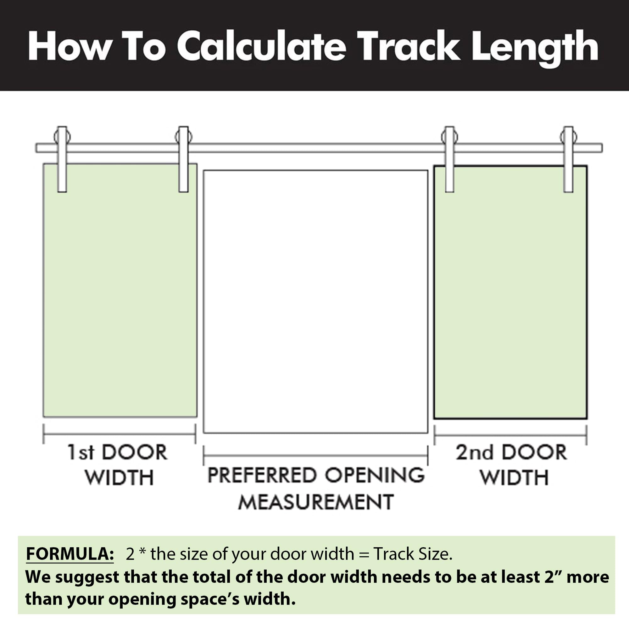 Homacer Brushed Nickel Sliding Barn Door Hardware Kit - Heavy Duty 12ft Flat Track for Double Doors, Classic Roller Design - Perfect for Farmhouse, Rustic & Modern Interior Spaces (Doors Not Included)