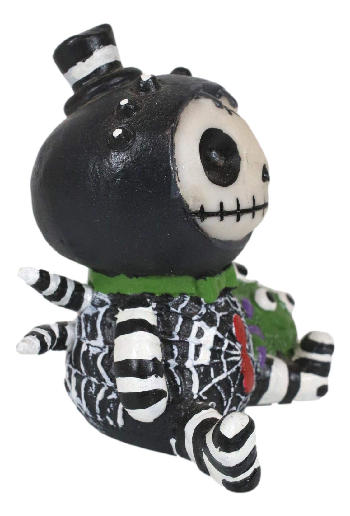 Ebros Furry Bones Webster The Itsy Bitsy Spider Illusionist Voodoo Skeleton Monster Collectible Figurine 2.5