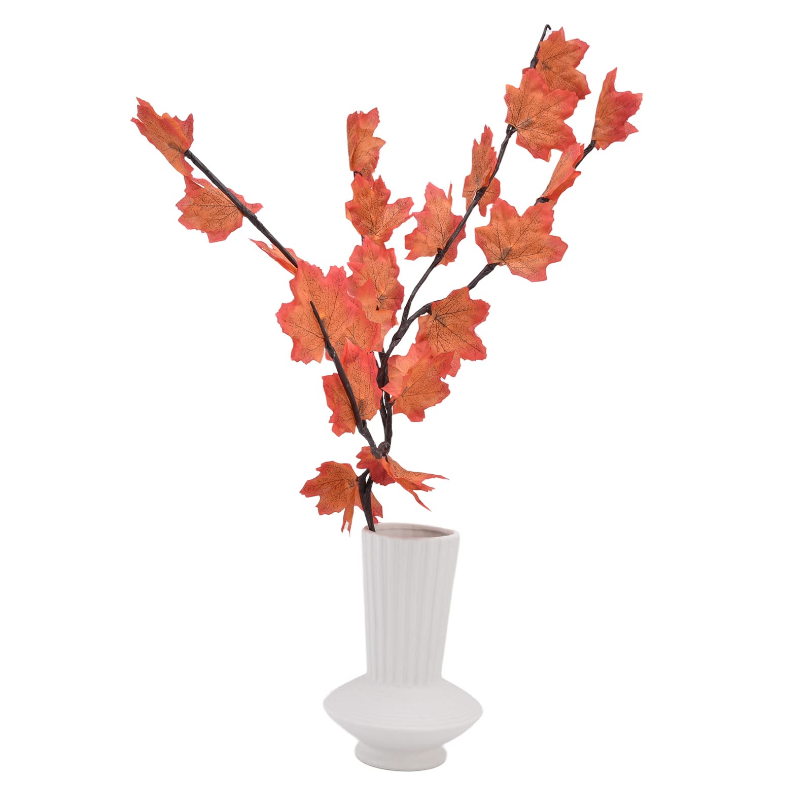 Waterproof Battery Powered LED Maple Leaf Branch Lights - 72cm Realistic Willow Branch Light for Christmas, Holiday, Wedding, Party & Home Decoration - Indoor/Outdoor Use