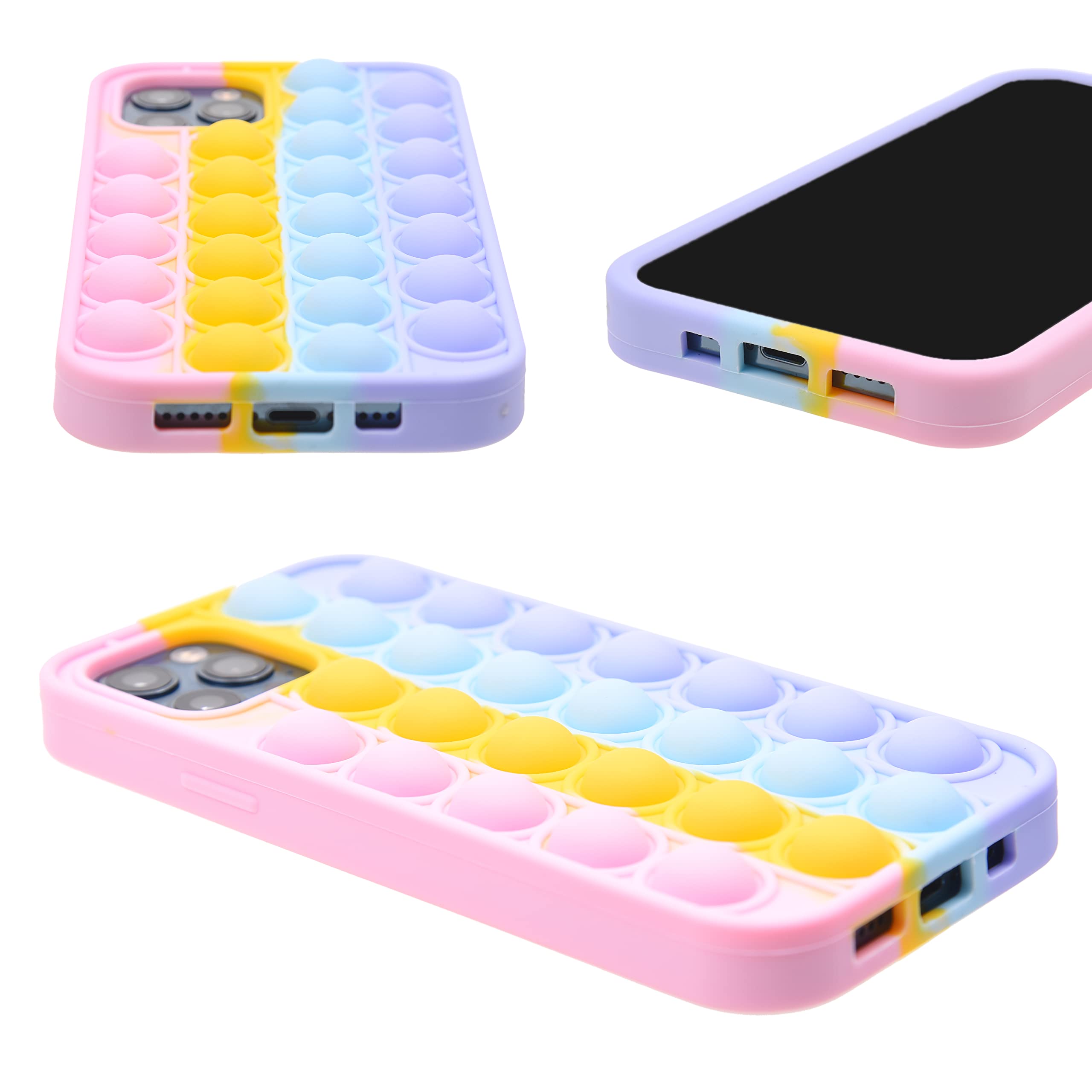 Kare & Kind iPhone 11 Pro Push Bubble Case - Rainbow for Kids & Teens Play