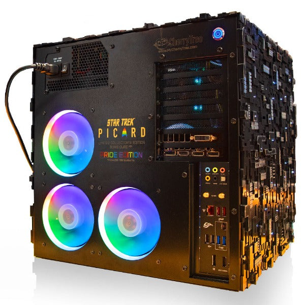 Star Trek: Picard PRIDE Edition Borg Cube ATX PC Case - Premium Gaming Computer Tower for Sci-Fi Fans & Collectors - Perfect for Gaming Setups, Themed Builds & Star Trek Memorabilia Display