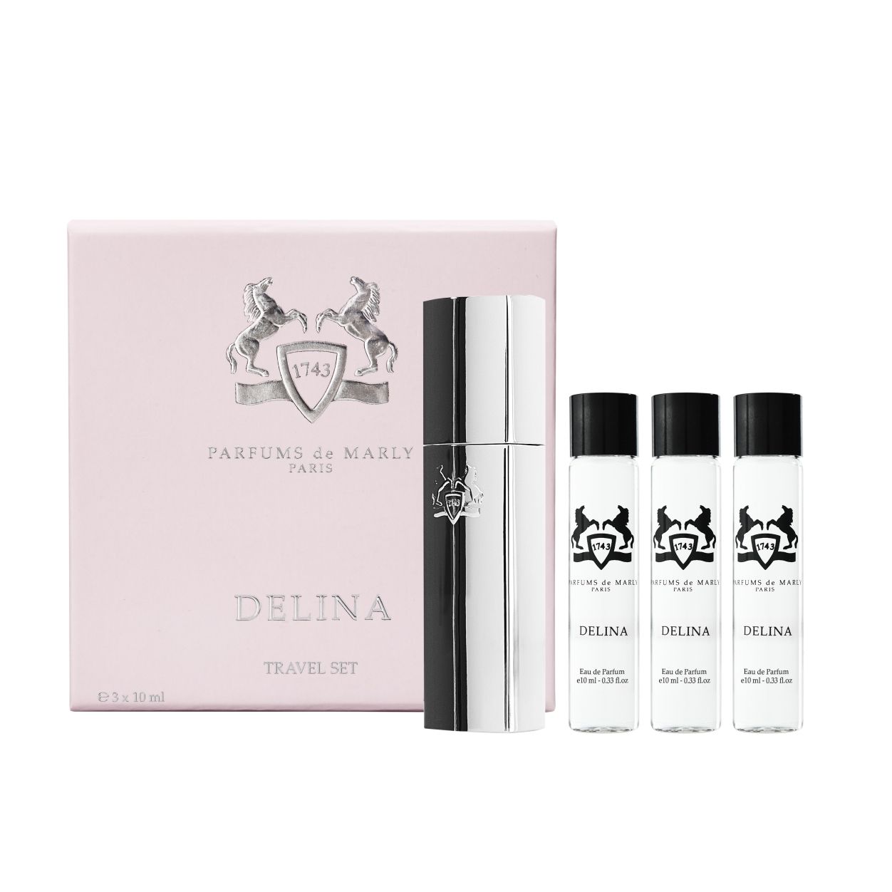 Delina Travel Set - 6-Piece Toiletry Bag & Cosmetic Organizer for Women | TSA Approved | Waterproof & Lightweight | Perfect for Airplane, Gym, Camping & Business Trips