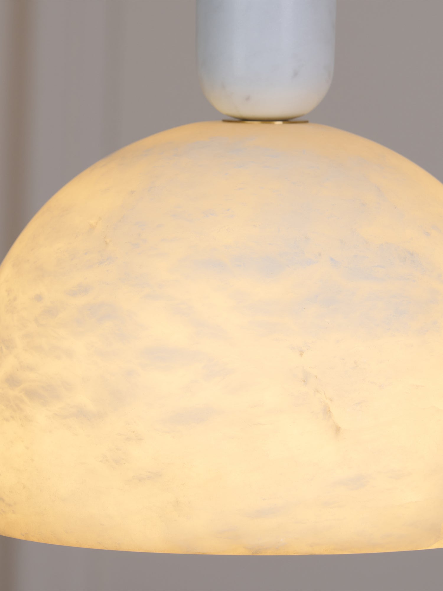 Blair Alabaster Pendant Light - Modern White Glass Ceiling Lamp for Dining Room, Kitchen Island & Bedroom Lighting