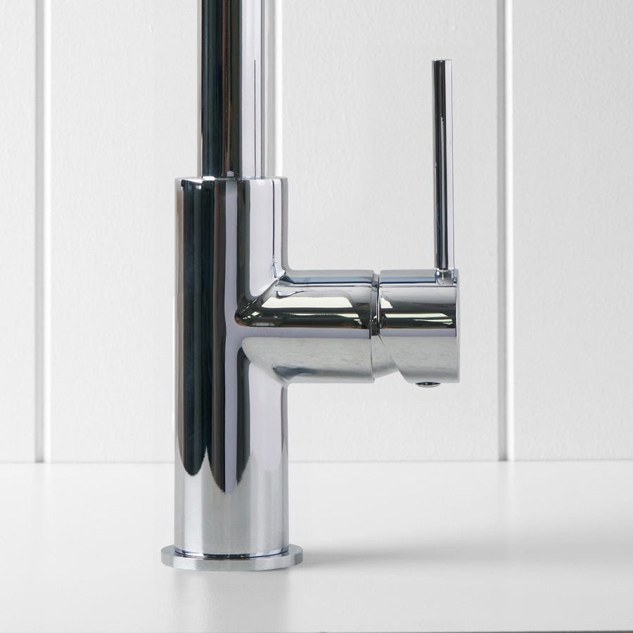 Stainless Steel Pullout Kitchen Mixer - Heavy Duty Chrome Stand Mixer for Baking, Cooking & Dough Kneading - Perfect for Home Bakeries & Professional Kitchens