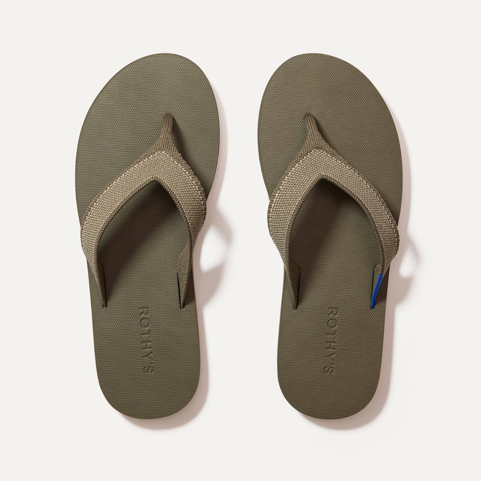 Men's Comfortable Moss Green Flip Flops - Lightweight Beach Sandals for Summer, Pool, and Outdoor Activities